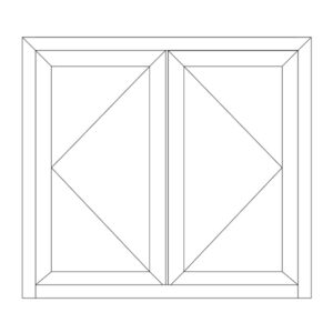 70 Series hinge door swing outward (thermal break)